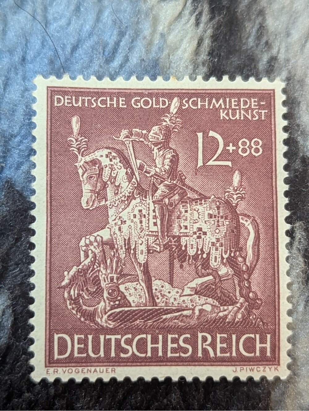 1943 Germany Stamps Sc #B248 WWII Goldsmith’s Knight MNH OG